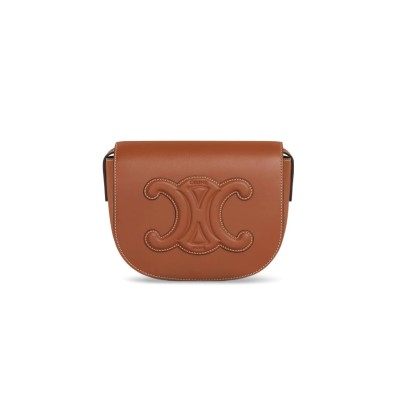 CELINE CROSSBODY IN FOLCO CUIR TRIOMPHE SMOOTH COWHIDE 198263DU3.04LU (18.5*15*7cm)